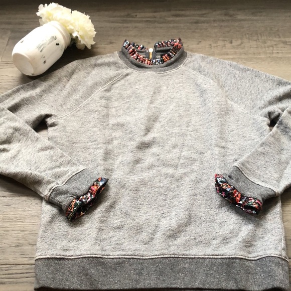 J.Crew | Grey metallic ruffle collar - Picture 3 of 9